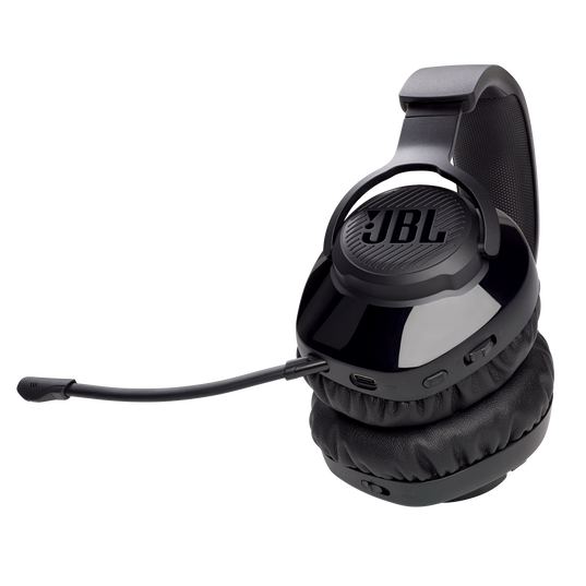 JBL Free WFH Wireless - Black - Wireless over-ear headset with detachable mic - Detailshot 2